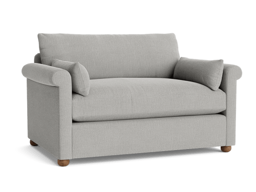Queenie Sofa - Small - Clever Laundered Linen - Licking Spoons - Dark Oak Legs
