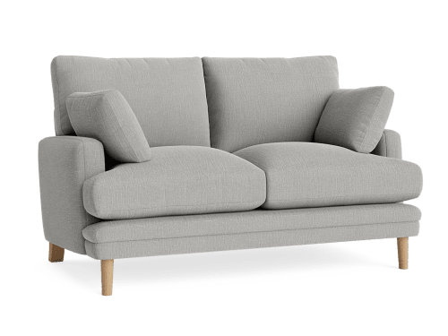 Squisharoo Sofa - Small - Clever Laundered Linen - Licking Spoons - Light Oak Legs