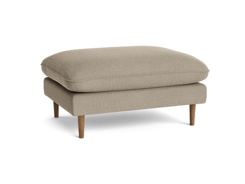 Slow Riser Footstool - Rectangle - Clever Laundered Linen - Rope Ladder