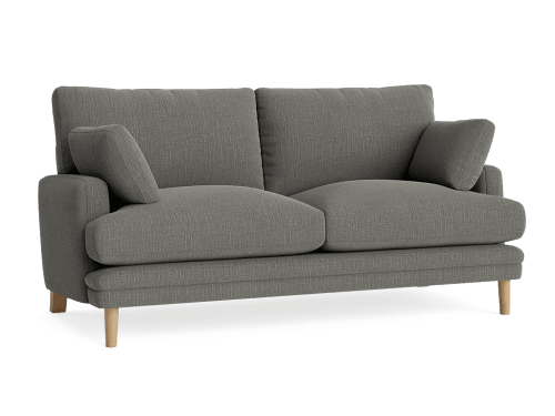 Squisharoo Sofa - Medium - Clever Laundered Linen - Pencil Grey - Light Oak Legs