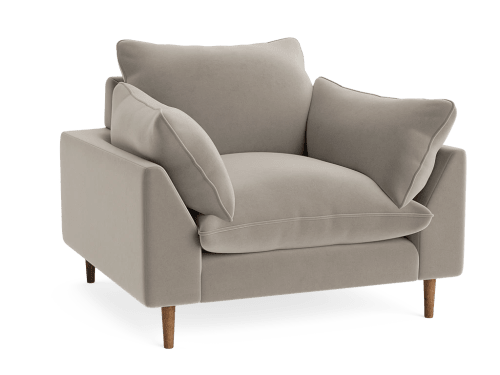 Slow Riser Armchair - Armchair - Clever Velvet - Biscuit Tin