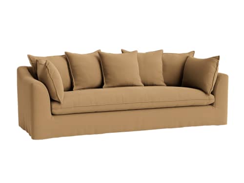 Sloafer Sofa Extra large in Conker Fight Brushed Cotton