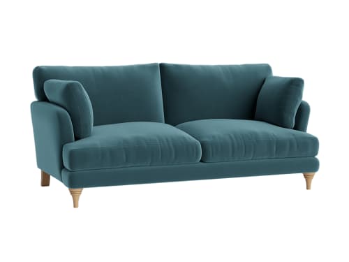 Smithy Sofa - Medium - Clever Velvet - Sopping Seagrass