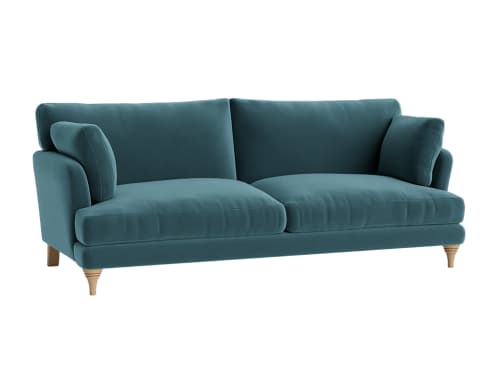 Smithy Sofa - Large - Clever Velvet - Sopping Seagrass