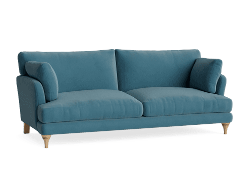 Smithy Sofa - Large - Clever Velvet - Teacup Teal