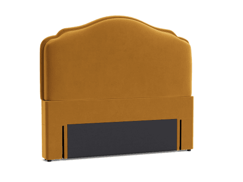 Sugar Puff Headboard - King - Velvet - Butterscotch