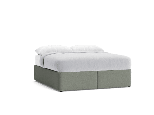 Bottoms Up Ottoman Bed - Superking - Linen - Pear Drop