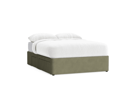 Side Stash 1.5 Drawer Bed Kingsize in Allotment Clever Cotton