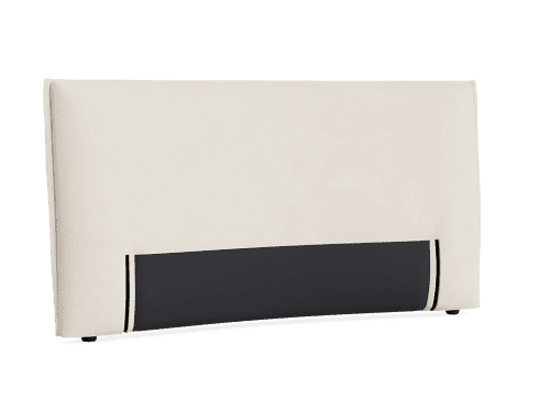 Archy Headboard - King - Twill - Whipped Cream - White