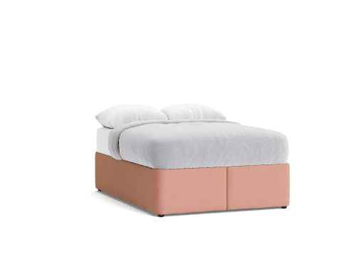 Bottoms Up Ottoman Bed - King - Slubby - Strawberry Milkshake - Pink