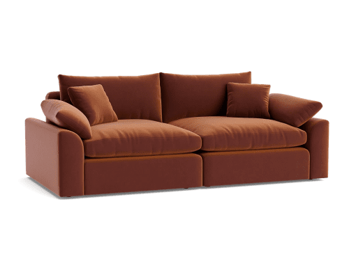 Cuddlemuffin Modular sofa  - Medium - Velvet - Quince Jam - Red