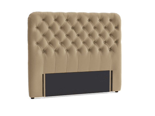 Snoozemuffin Headboard - King - Velvet - Tea Dunk - Beige