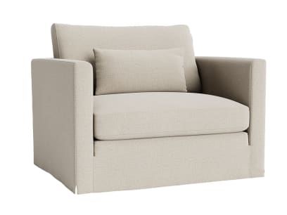 bruges love seat in thatch house fabric
