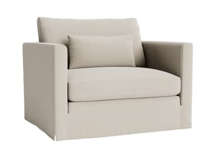 bruges love seat in thatch house fabric