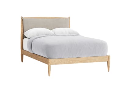 Bagel Bed in Whitewashed Oak