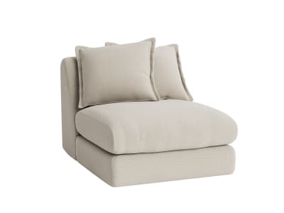 wodge armless love seat