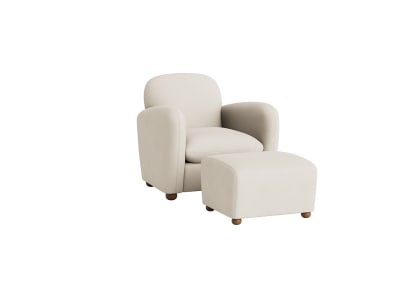 Nightcap Accent Chair with Footstool