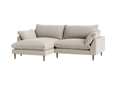 slow riser chaise large left hand in thatch house fabric