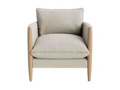 Spencer Accent Chair in Light Oak 2