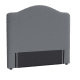 Double Luna Headboard in Baking Tin Clever Linen