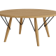 High Wire Coffee Table - Round - Warm Ash