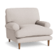 Dawdler Armchair - Armchair - Linen - Summer Linen - Dark Oak Legs
