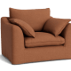 Sloafer Armchair - Armchair - Clever Linen - Cinnamon Bun