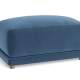 Little Softie Footstool - Rectangle - Velvet - Shipping Forecast - Blue