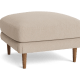 Sugarloaf Footstool - Square - Slubby - Tea Dunk - Beige - Leg No. 53