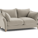 Brioche Sofa  - Small - Velvet - Pudding Spoon - Light Oak Legs