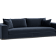 Big Easy Sofa - Extra Large - Velvet - Milky Way - Blue - Light Oak Legs