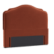 Sugar Puff Headboard - King - Velvet - Broken Pot - Orange