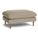 Slow Riser Footstool - Rectangle - Clever Laundered Linen - Rope Ladder