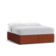 Bottoms Up Ottoman Bed - Superking - Linen - Quince Jam - Red
