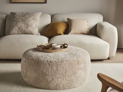 Big Cheese Footstool in Shearer