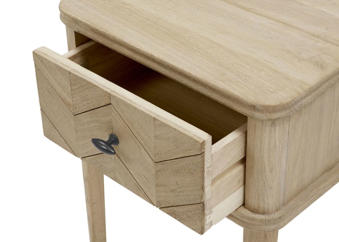 Little Flapper Side Table in Whitewashed Oak