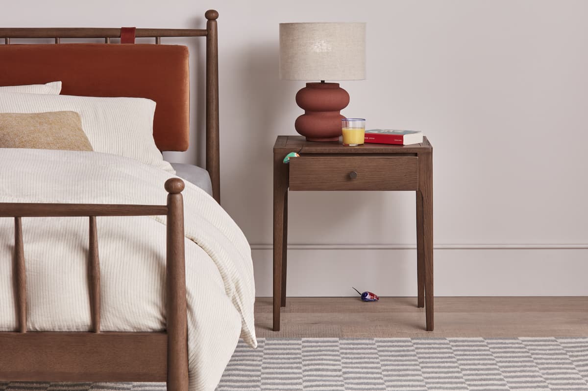 Hide & Sleek Side Table | Oak Bedside Table | Loaf