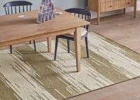 Etchy Sketchy Wool Rug - 200cm x 300cm - Welly Boot Green