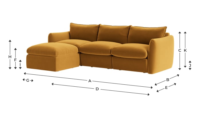 Crumpet outlet chaise sofa
