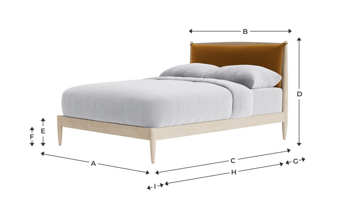 Unfinished store queen bed