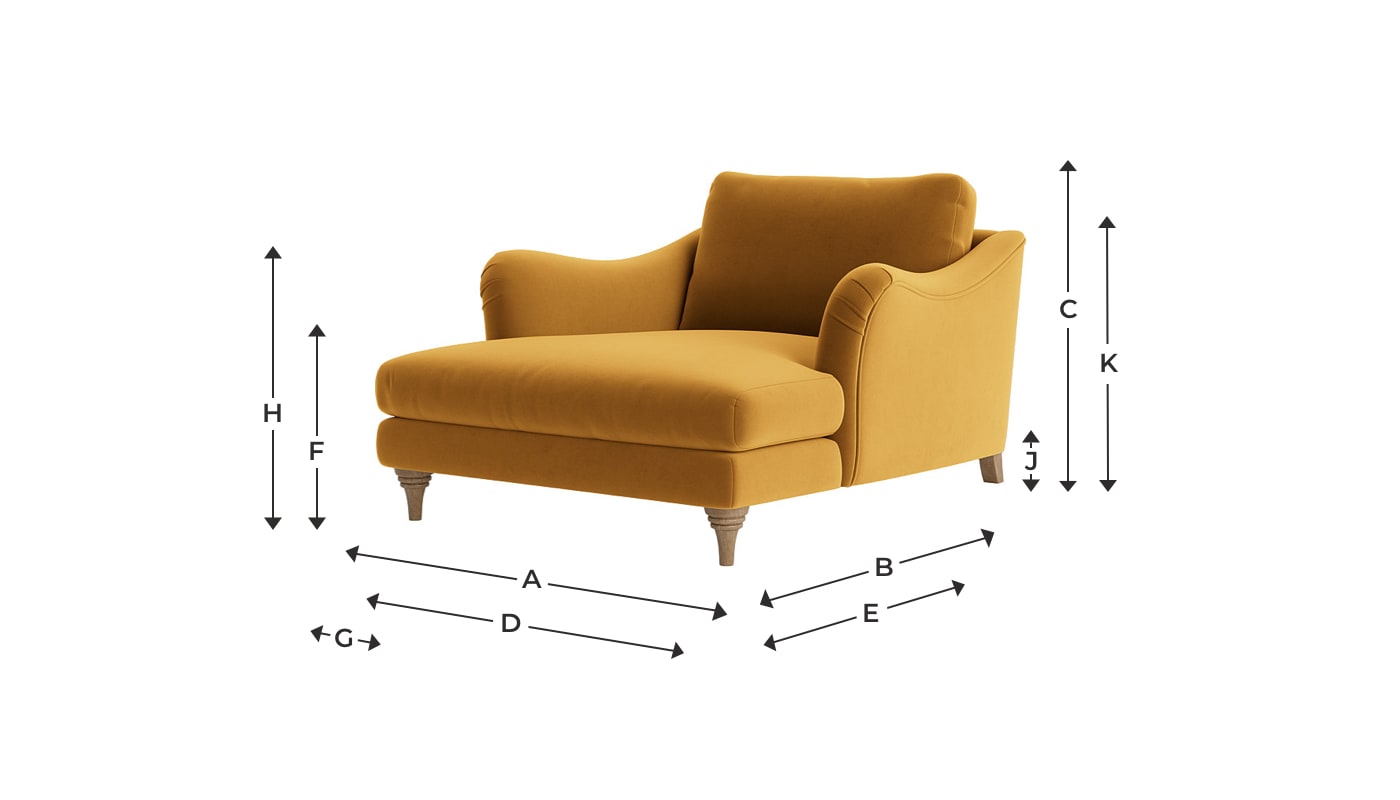 Bumpster Love Seat Chaise Deep Snuggle Chair Loaf