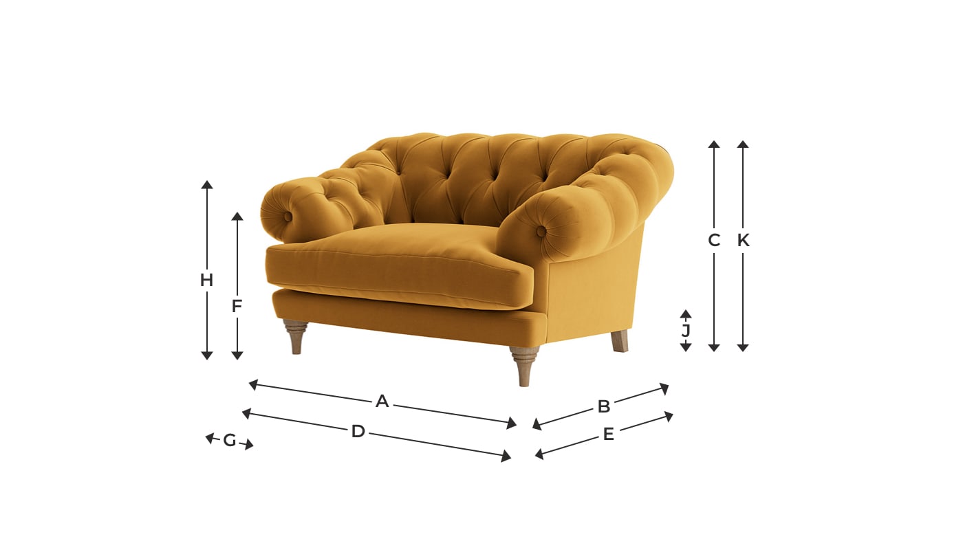 Chesterfield Style Love Seat Bagsie Loaf