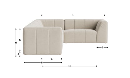 Top of the Blocks Corner Sofa
