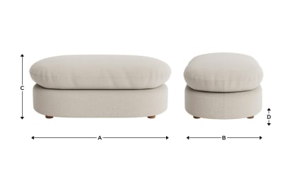 Curvella Footstool