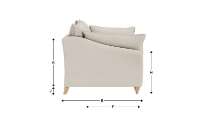 Brioche Sofa Bed - Non Flat Pack