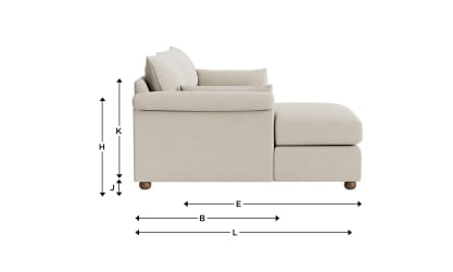 Queenie Chaise Sofa