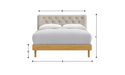 Dr Slow Bed in Natural Linen