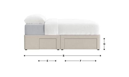 Side Stash 1.5 Drawer Bed