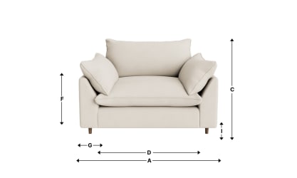 Slow Riser Love Seat Sofa Bed