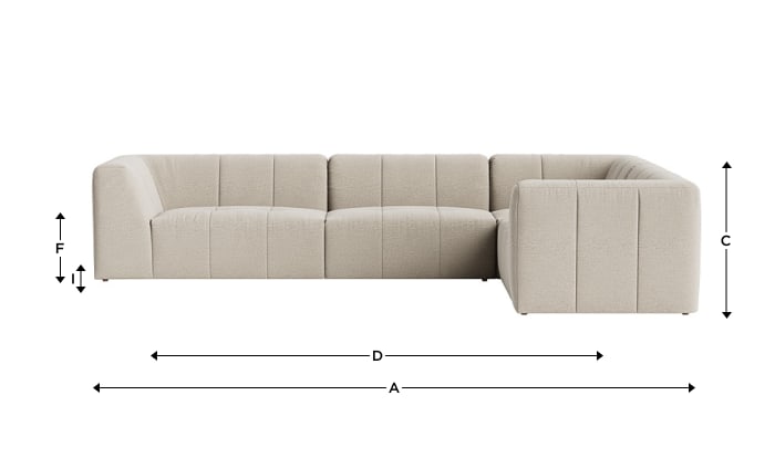Top of the Blocks Corner Sofa